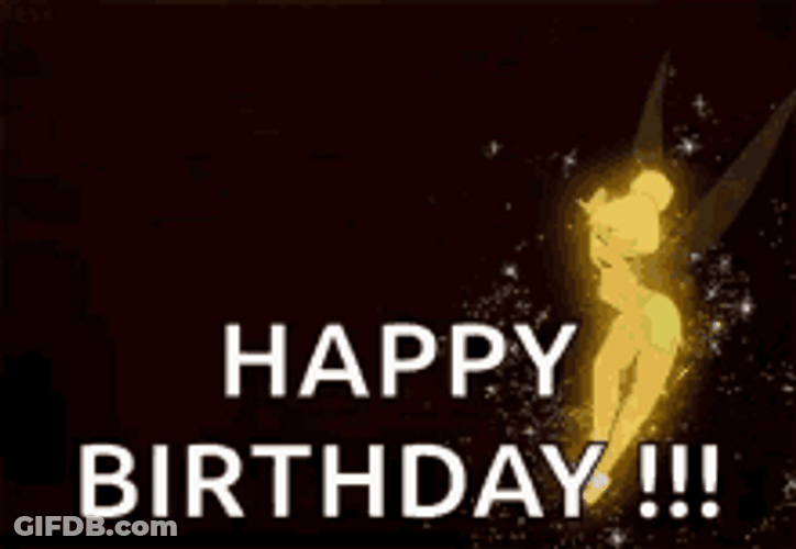Disney Happy Birthday Shining Tinker Bell GIF