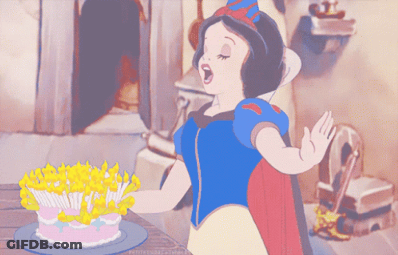 Disney Happy Birthday Snow White GIF
