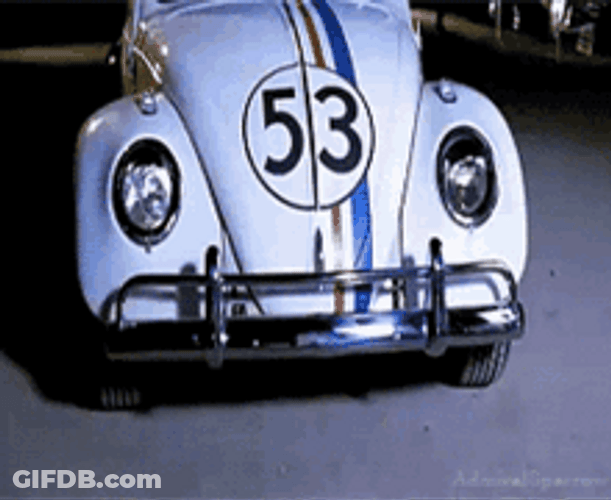 Disney Herbie Volkswagen Beetle Funny Car Emotion Movie GIF