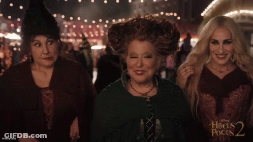 Disney Hocus Pocus 2 Poster Three Women GIF