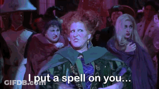 Disney Hocus Pocus 2 Poster With Three Witches GIF