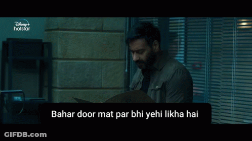 Disney Hotstar Ad Man Reading Paper GIF