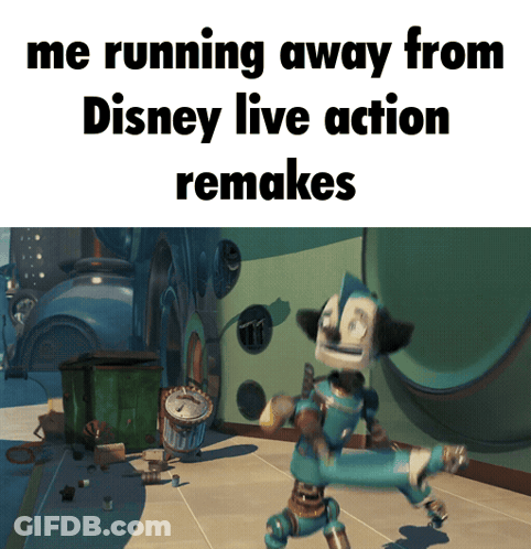 Disney Live Action Remake With Robot GIF
