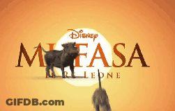 Disney Logo With Warthog And Cat GIF