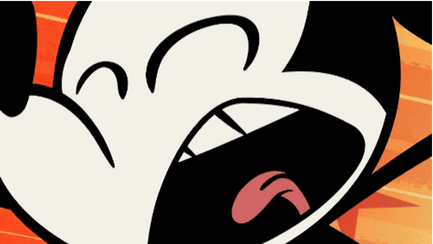 Disney Mickey Mouse Scream GIF