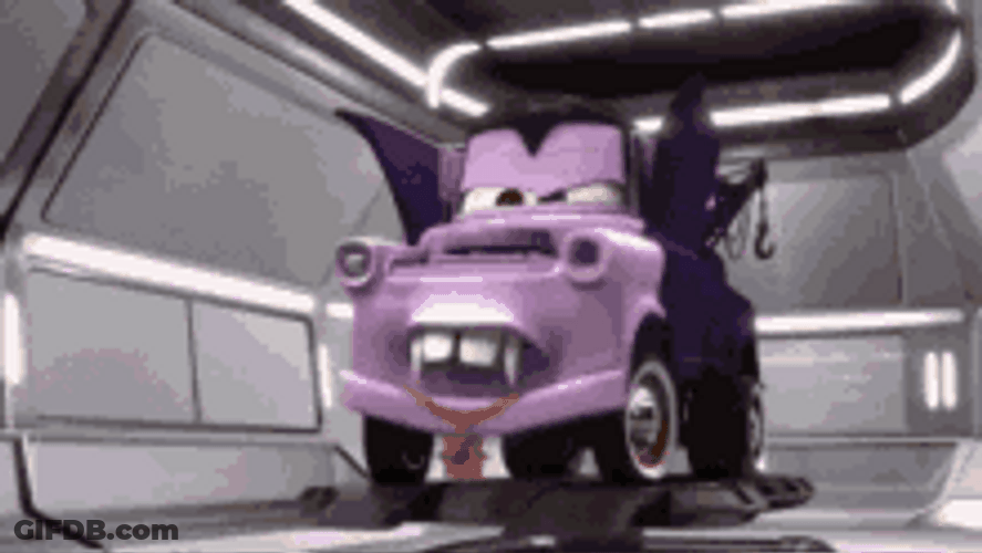 Disney Pixar Animated Funny Car Tow Mater GIF