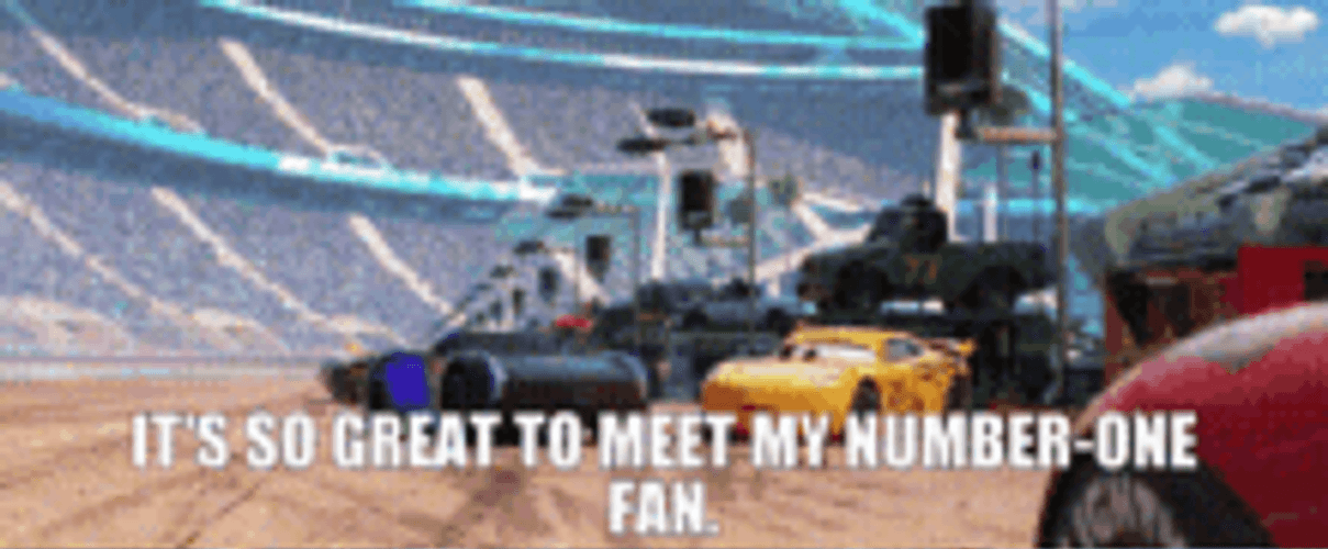 Disney Pixar Cars Number 1 Fan GIF