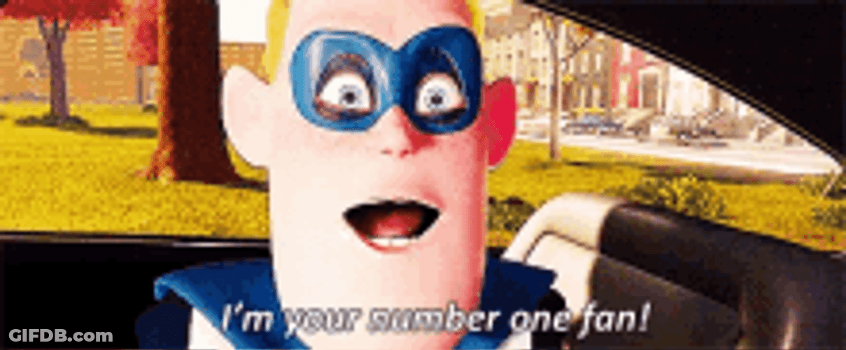 Disney Pixar Incredibles Number 1 Fan Syndrome GIF