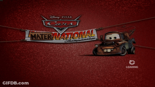 Disney Pixar Mater National Championship Loading Screen GIF