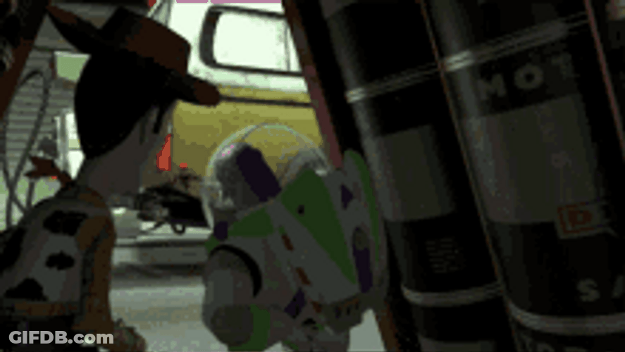 Disney Pixar Toy Story Pizza Planet Funny Car GIF