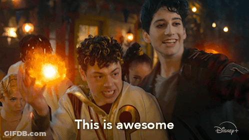 Disney Plus Ad Group Holding Fire GIF