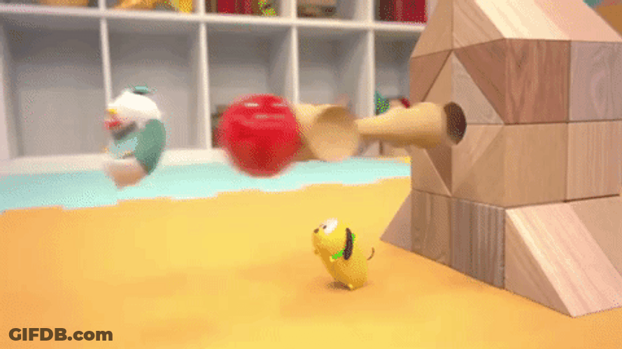 Disney Pluto And Donald Duck Playing GIF