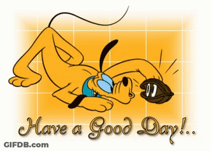 Disney Pluto Clam Have A Good Day GIF
