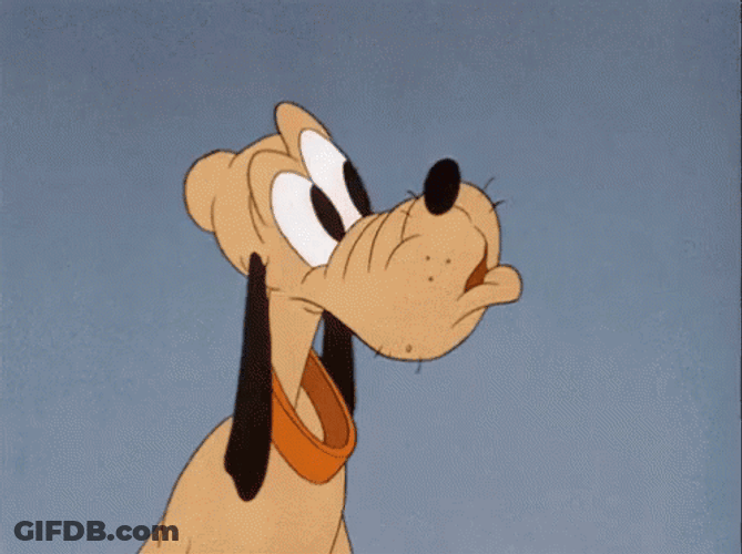 Disney Pluto Curious Looking GIF