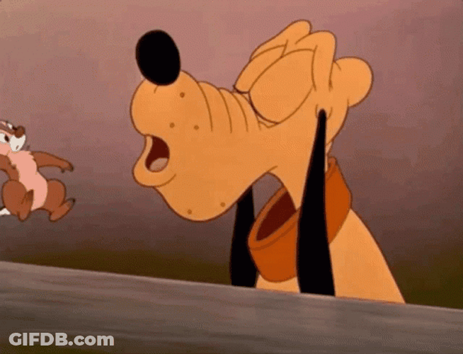Disney Pluto Do Not Open Sticker GIF