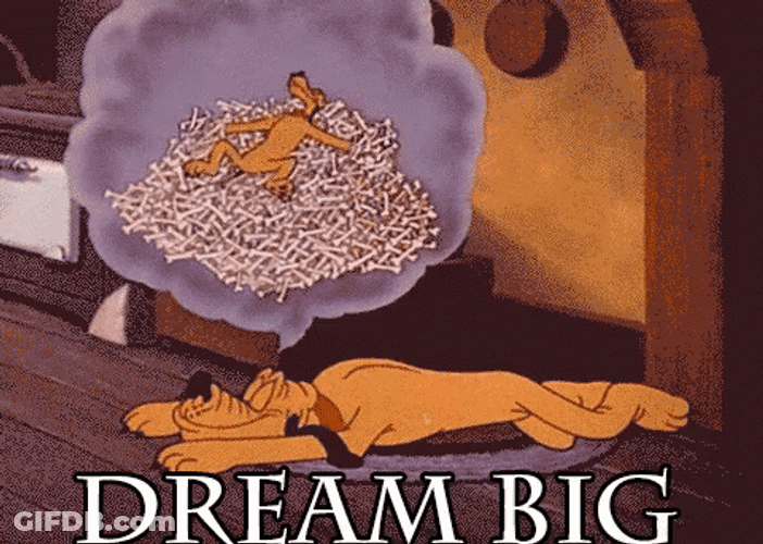 Disney Pluto Dream Big GIF