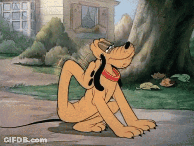 Disney Pluto Itchy Ears GIF