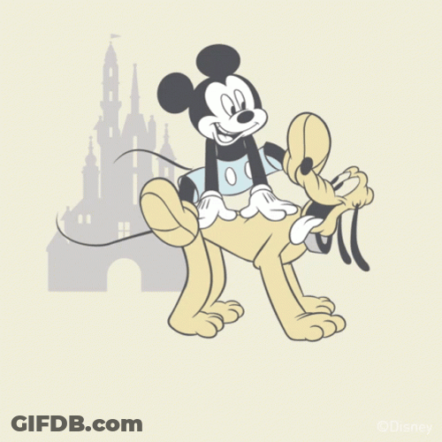 Disney Pluto Mickey Mouse See You Soon GIF