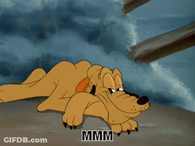 Disney Pluto Mmm Face GIF