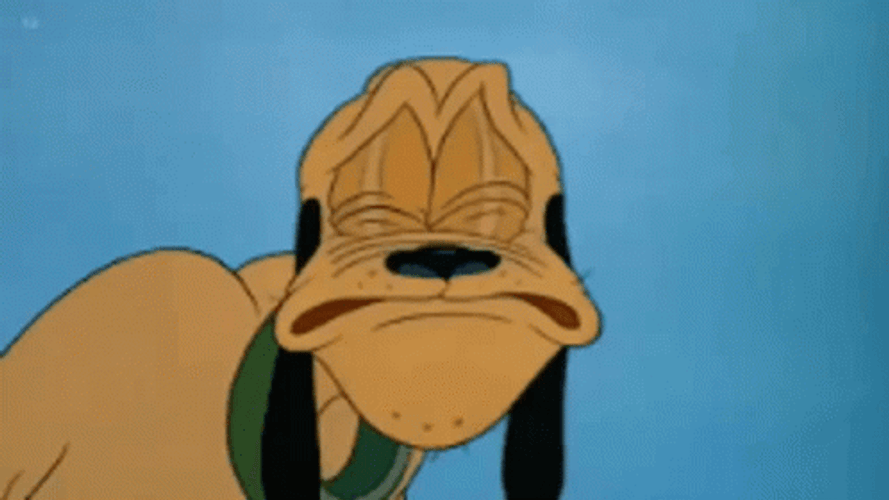 Disney Pluto Sad Ugly Crying GIF
