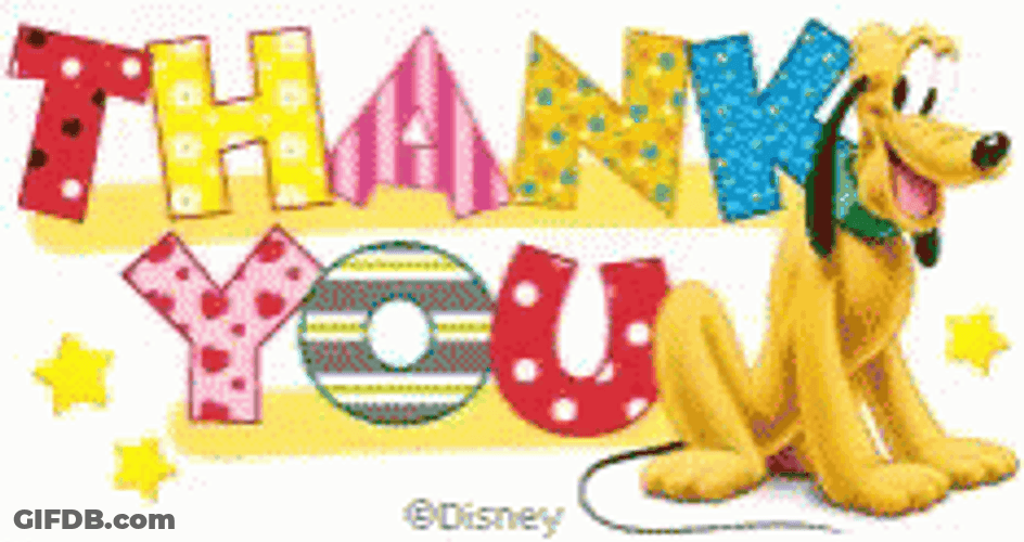 Disney Pluto Thank You GIF