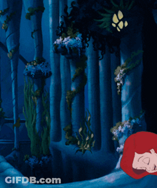 Disney Princess Ariel Swimming Under The Sea GIF