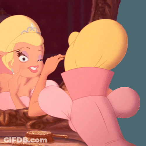 Disney Princess Putting Mascara GIF
