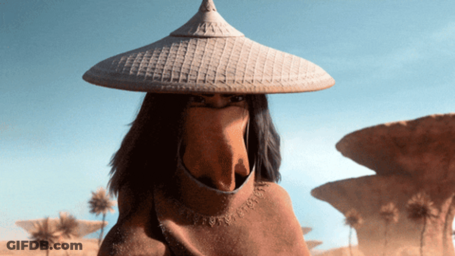 Disney Princess Raya Removed Her Mask GIF