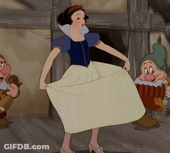 Disney Princess Snow White Dancing Dwarves GIF