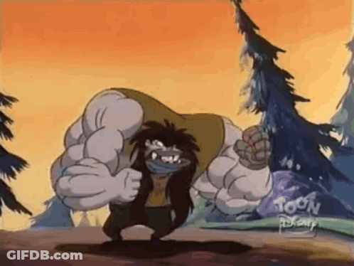 Disney's Toon Adventures Character In Woods GIF