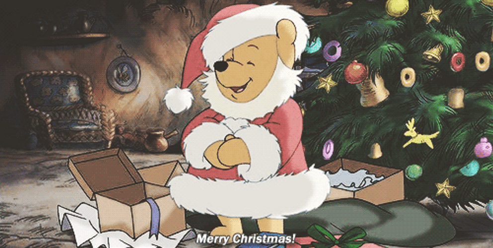 Disney Winnie The Pooh Christmas Costume GIF