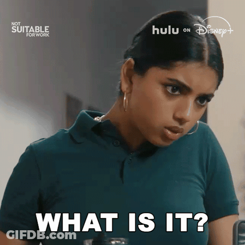 Disney Woman Saying What Is It GIF