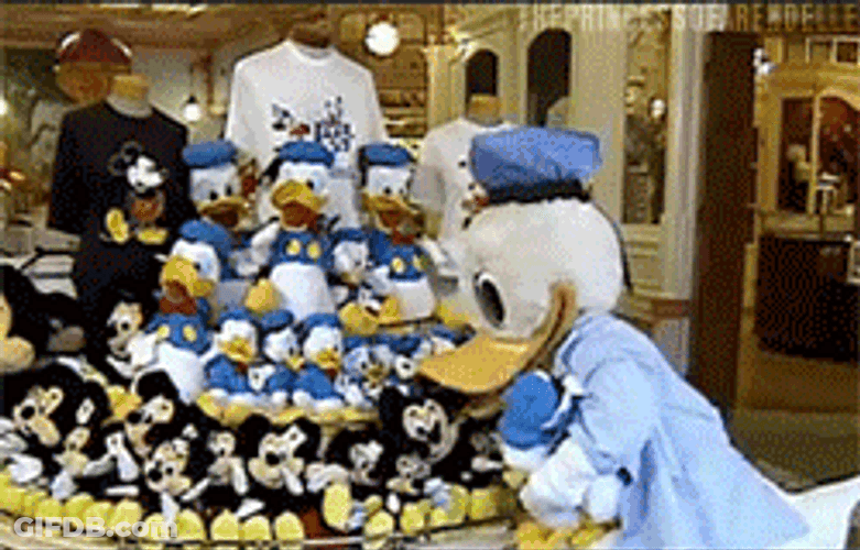 Disney World Mischievous Donald Duck GIF