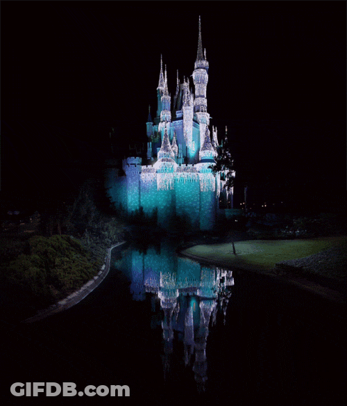 Disneyland Beautiful View At Night GIF