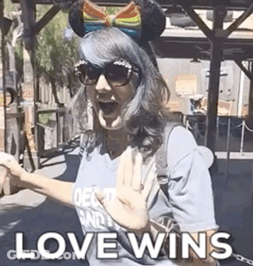 Disneyland Supports Pride Love GIF