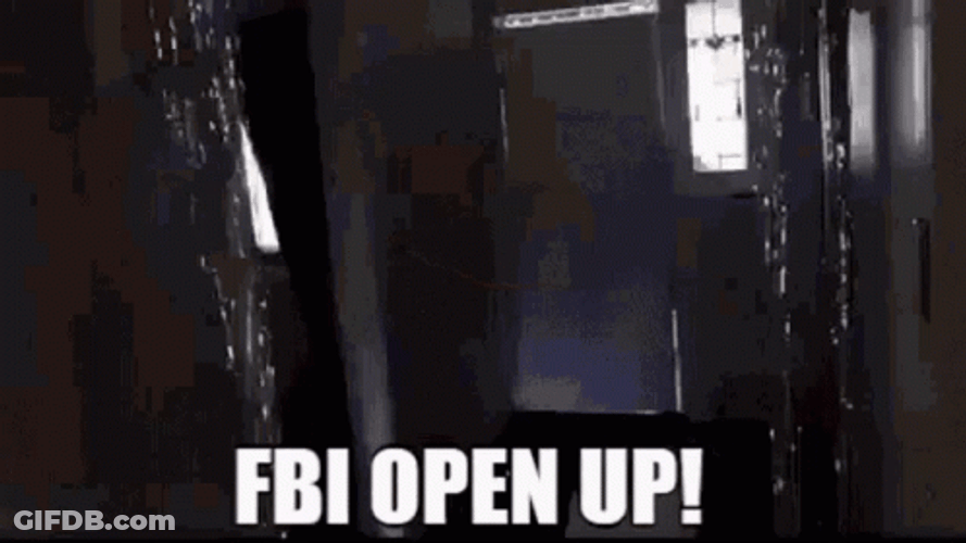 Disorganized Raid Fbi Open Up GIF