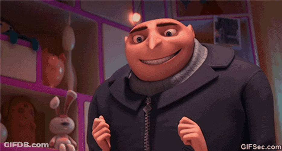 Dispicable Me Felonius Gru Sudden Realization GIF