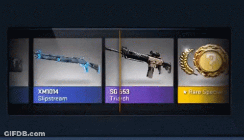 Display Of Weapons And Rare Special Badge GIF