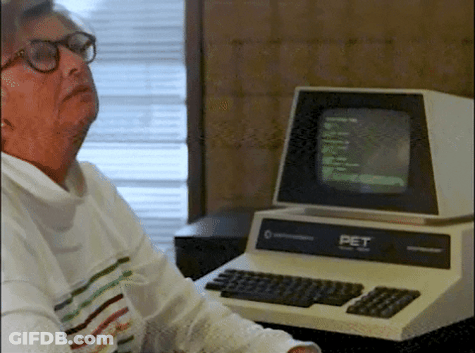 Displeased Granny Bangs Head Against Wall GIF