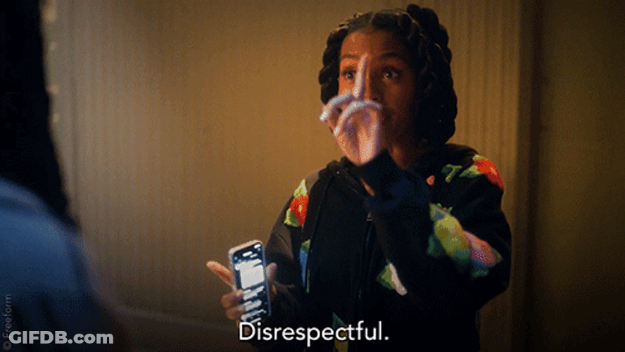 Disrespectful Finger Wag GIF