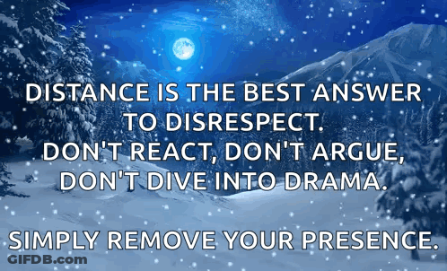 Distance Is The Best Response GIF