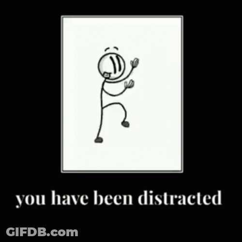 Distracted By Stickman Dancing GIF