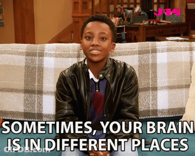 Distracted Mind Showed Different Places GIF