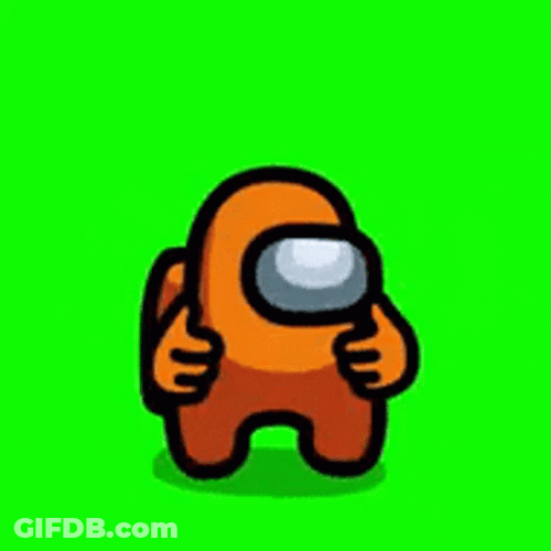 Distraction Dance Among Us Orange GIF