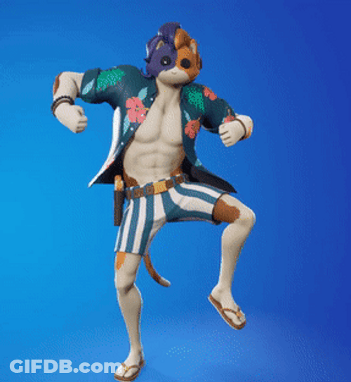 Distraction Dance Fortnite Purradise Meowscles GIF