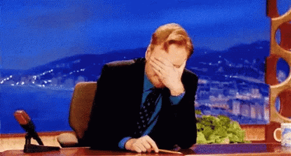 Distress Host Facepalm GIF
