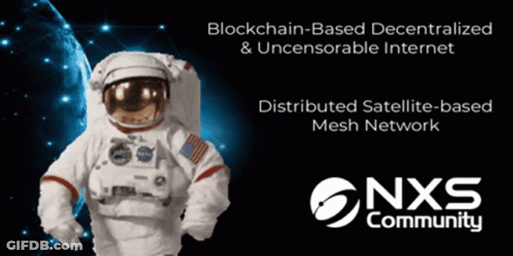 Distributed Satellite-Based Mesh Network Nexus Astronaut GIF