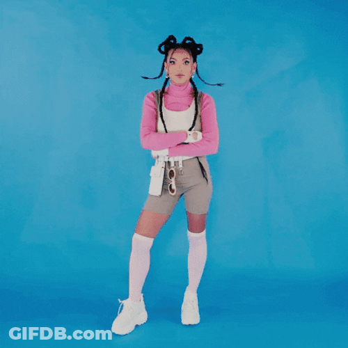 Ditto Animated Text Retro Future Girl GIF