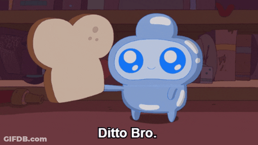 Ditto Bro Bread Cute Blue Jelly Kid GIF
