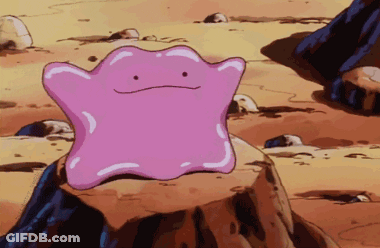 Ditto Cute Pokemon Anime Muscle Flex GIF